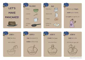 anteprima - Materiale interattivo - Brown Owl and the Pancake Mix - TPR RECIPE - Pagina 1