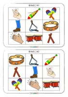 Vorschau - Spiele - Musikinstrumente Spiel BINGO-Karten Schlaginstrumente Percussion mit 9 Audiodateien - Seite 3