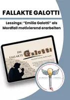 Vorschau - Stundenentwürfe - Emilia Galotti als interaktiven Mordfall entdecken - Deckblatt