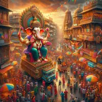 Vorschau - Arbeitsblätter - Der Elefantengott Ganesha im Hinduismus Arbeitsblatt - Deckblatt