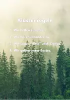 Vorschau - Poster - Klassenregeln - Deckblatt
