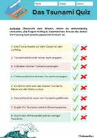 Vorschau - Arbeitsblätter - Tsunami Quiz - Erdkunde für die Sek 1 - Seite 1
