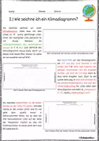 Vorschau - Fördermaterial/Inklusion - Klimadiagramm zeichnen: Anleitung zum Zeichnen von Klimadiagrammen / Erdkunde für die Sek 1 - Seite 2