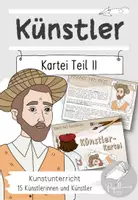 Vorschau - Aufgabenkarten - Künstler-Kartei Teil 2 | Leben und Werk - Deckblatt