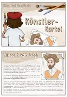 Vorschau - Aufgabenkarten - Künstler-Kartei Teil 2 | Leben und Werk - Seite 1