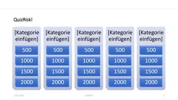 Vorschau - Präsentationen/Tafelbilder - Kategoriequiz! - Vorlage ohne Punktezähler - Deckblatt