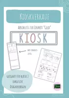 Vorschau - Arbeitsblätter - Geld Klasse 2 - Kiosk - Deckblatt