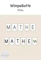 Vorschau - Anderer Materialtyp - Wimpelkette Mathe - Deckblatt