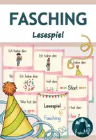 Vorschau - Spiele - 1./2. Klasse: Lesespiel Fasching/Karneval - Deckblatt