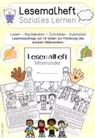 Vorschau - Arbeitsblätter - Lesemalheft: Miteinander - Soziales Lernen (Kl. 2/3) - Deckblatt