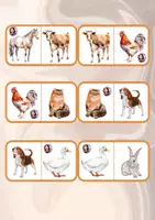 Vista previa - Juegos / Gamificación - DOMINÓ ANIMALES GRANJA - ATENCIÓN - página 3