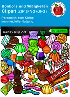 Vorschau - Poster - Cliparts-set Suessigkeiten-Süßigkeiten-Kommerziell Nutzbar - Deckblatt