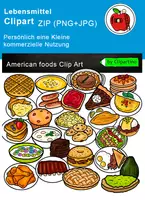 Vorschau - Poster - Lebensmittel Clipart grafiken - Deckblatt