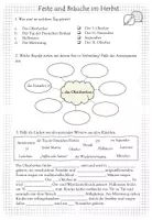 Vorschau - Arbeitsblätter - Feste und Bräuche im Herbst - Landeskunde Deutschland DaF/DaZ - Seite 2