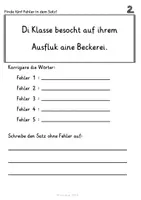 Vorschau - Arbeitsblätter - Finde 5 Fehler im Satz (Fehler finden und überarbeiten) - Seite 3