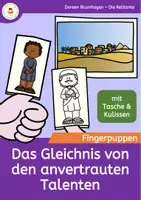 Vorschau - Arbeitsblätter - Gleichnis von den anvertrauten Talenten - Fingerpuppen zur Bibel - Deckblatt