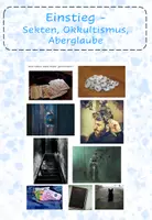 Vorschau - Arbeitsblätter - Einstieg in das Thema - Sekte, Okkultismus, Aberglaube - Deckblatt