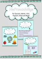 Vorschau - Bildkarten - Heftumschläge für alle Fächer - Deckblatt