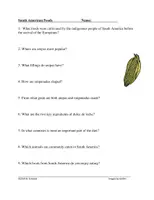 Vorschau - Text - South American Foods English Reading (Englisch) - Seite 1