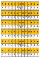 Aperçu - Affichage - Alphabet script et cursif - Page 3