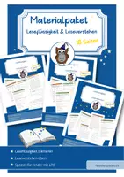 Vorschau - Unterrichtsreihen - Materialpaket: Leseflüssigkeit & Leseverstehen bei Dyslexie - Deckblatt