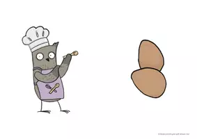 anteprima - Materiale interattivo - Brown Owl and the Pancake Mix - STORY STICKS - Pagina 1
