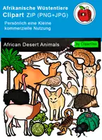 Vorschau - Poster - Tier-Clipart-Grafiken+ Pflanzen/Biome-Hintergründe Materialpaket - Seite 2