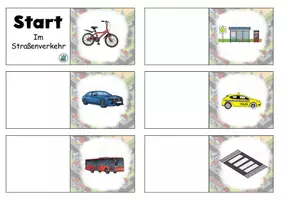 Vorschau - Arbeitsblätter - AnybookPro Material: Domino Straßenverkehr - Deckblatt