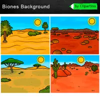 Vorschau - Poster - Biome Hintergründe Clipart, Wald, Wüste, Tundra - Seite 2
