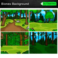 Vorschau - Poster - Biome Hintergründe Clipart, Wald, Wüste, Tundra - Seite 1
