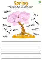 Vista previa - Hojas de trabajo - Four Seasons Worksheets - página 3