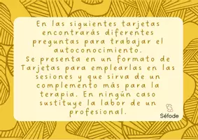 Vista previa - Otros - Tarjetas para Autoconocerse - página 1