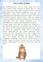 Vorschau - Arbeitsblätter - Lesespurgeschichte Tiere Winter - Seite 3