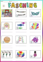 Vorschau - Arbeitsblätter - AnybookPro Material: Wörterliste Fasching - Seite 1