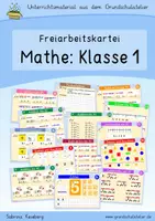 Vorschau - Fördermaterial/Inklusion - Mathe Klasse 1 (Freiarbeitskartei) - Deckblatt