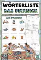 Vorschau - Arbeitsblätter - AnybookPro Material: Wortschatz Picknick - Deckblatt