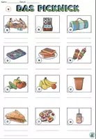 Vorschau - Arbeitsblätter - AnybookPro Material: Wortschatz Picknick - Seite 1