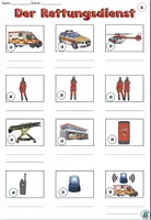 Vorschau - Arbeitsblätter - AnybookPro Material: Wortschatz "Rettungsdienst" - Seite 1