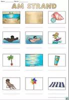 Vorschau - Arbeitsblätter - AnybookPro Material: Wortschatz "Am Strand" - Seite 1