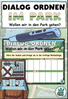 Vorschau - Arbeitsblätter - AnybookPro Material: Dialog ordnen "im Park" - Deckblatt