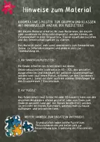 Vorschau - Mal- und Bastelvorlagen - Kooperatives Poster KÜKEN / OSTERN - für Gruppen und Klassen mit individueller Anzahl der Puzzleteile / Parkettierung - Seite 1