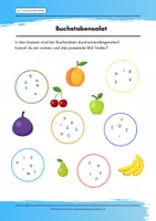 Vorschau - Arbeitsblätter - Legasthenie - Buchstabensalat - Optische Übung/Symptomtraining - Deckblatt