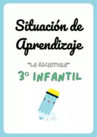 Vista previa - Unidades / Secuencias / Situaciones de Aprendizaje - SITUACIÓN DE APRENDIZAJE - LA ESCRITURA - 3º INFANTIL - Portada