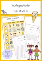 Vorschau - Arbeitsblätter - Würfelgeschichten - Sommer für Klasse 2-4 - Deckblatt