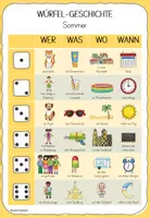 Vorschau - Arbeitsblätter - Würfelgeschichten - Sommer für Klasse 2-4 - Seite 3