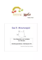 Vorschau - Spiele - Das Uhrenspiel in 5er Schritten: Das 5- Minutenspiel - Deckblatt