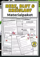 Vorschau - Unterrichtsreihen - Herz, Blut und Herzkreislauf Paket - Deckblatt