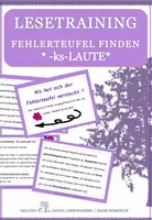 Vorschau - Aufgabenkarten - Karneval: Fehlerteufel -ks-Laute - Lesekarten - Deckblatt