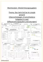 Vorschau - Arbeitsblätter - Materialpaket simple present - Seite 1