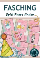 Vorschau - Spiele - Fasching/Karneval: Spiel Paare finden - Deckblatt
